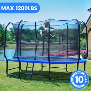 ORCC Oval Outdoor Trampoline with Safety Net